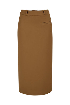 SUIT SKIRT IN CAMEL