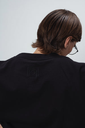 BASIC MONOGRAM T-SHIRT IN BLACK