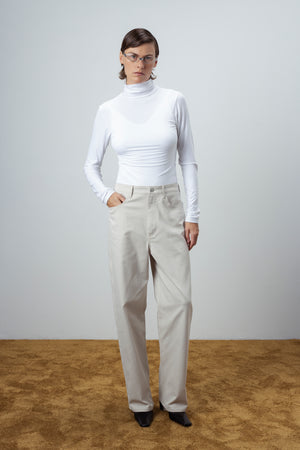 JEANS IN ECRU