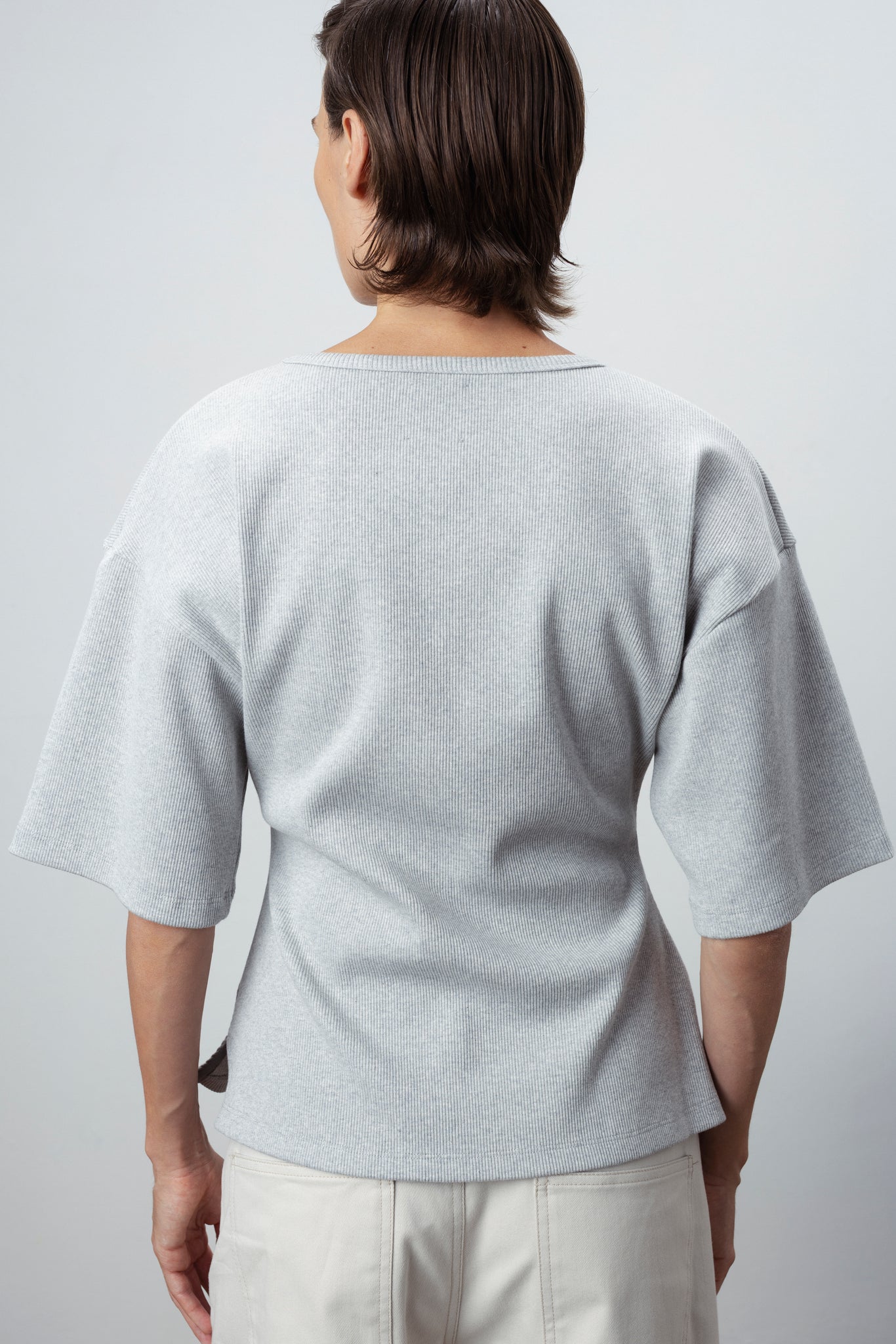 KIMONO T-SHIRT IN GREY