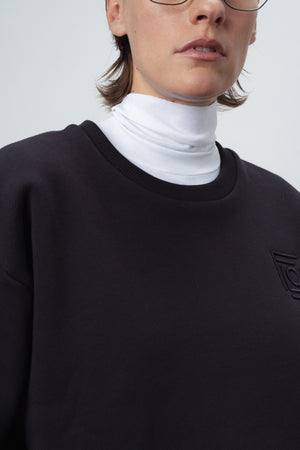 FLOW MONOGRAM SWEATSHIRT IN BLACK