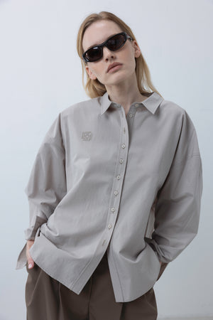 RELAXED SHIRT IN BEIGE