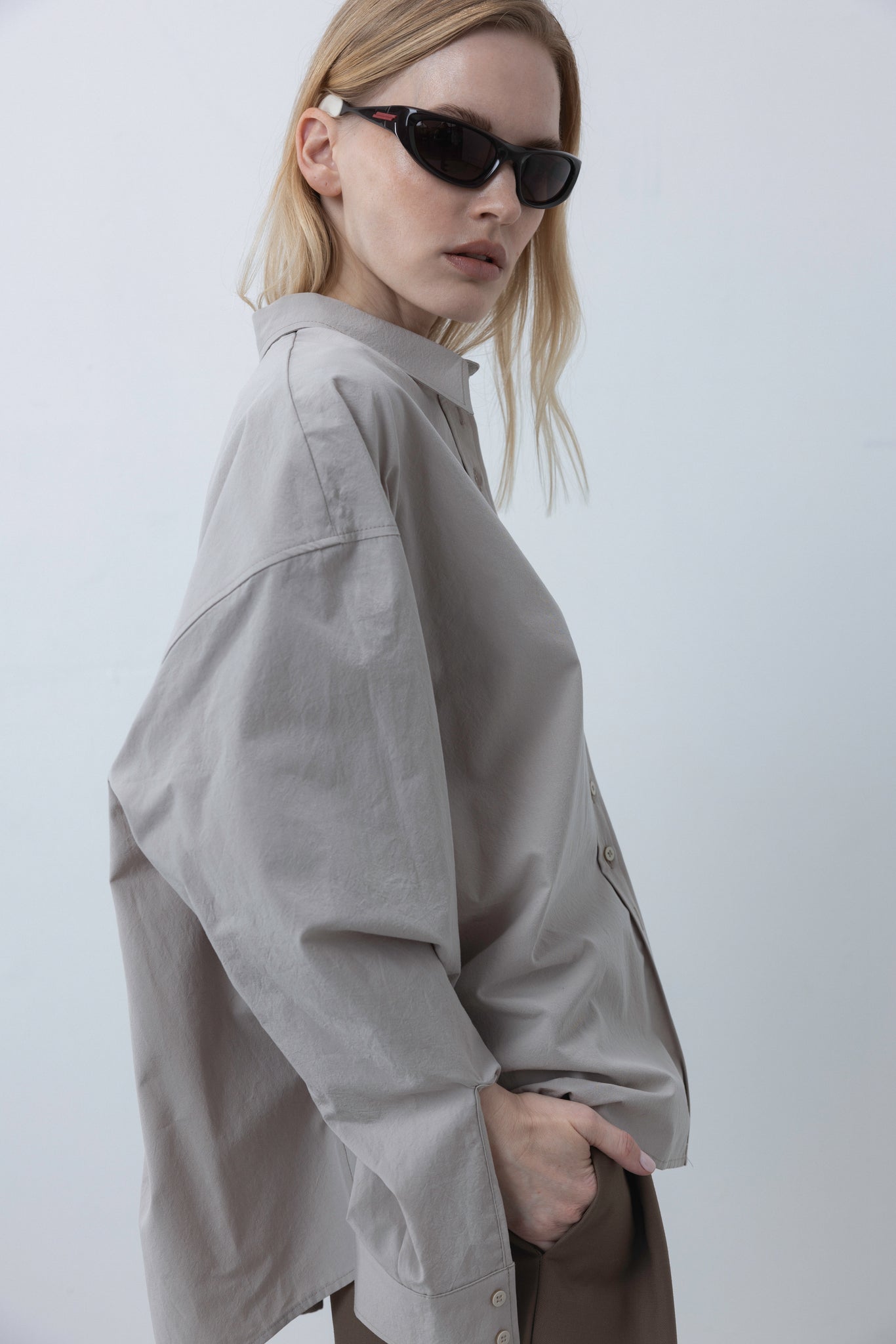 RELAXED SHIRT IN BEIGE