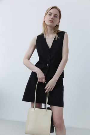 SUIT MINI SKIRT IN BLACK