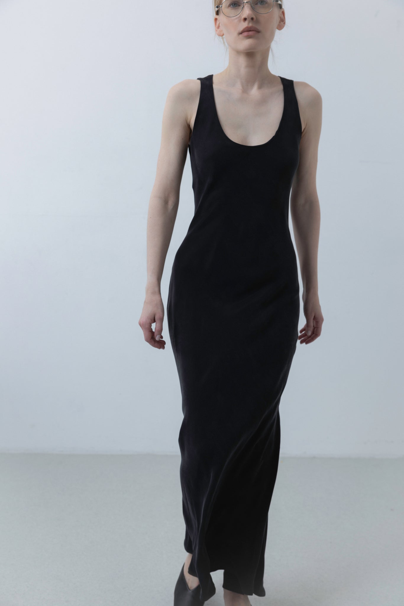 CUPRO LONG DRESS
