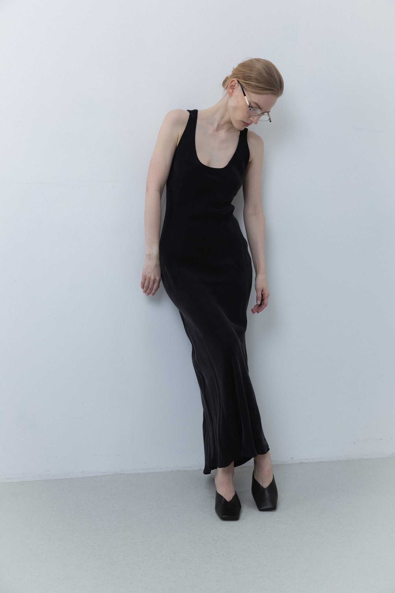 CUPRO LONG DRESS