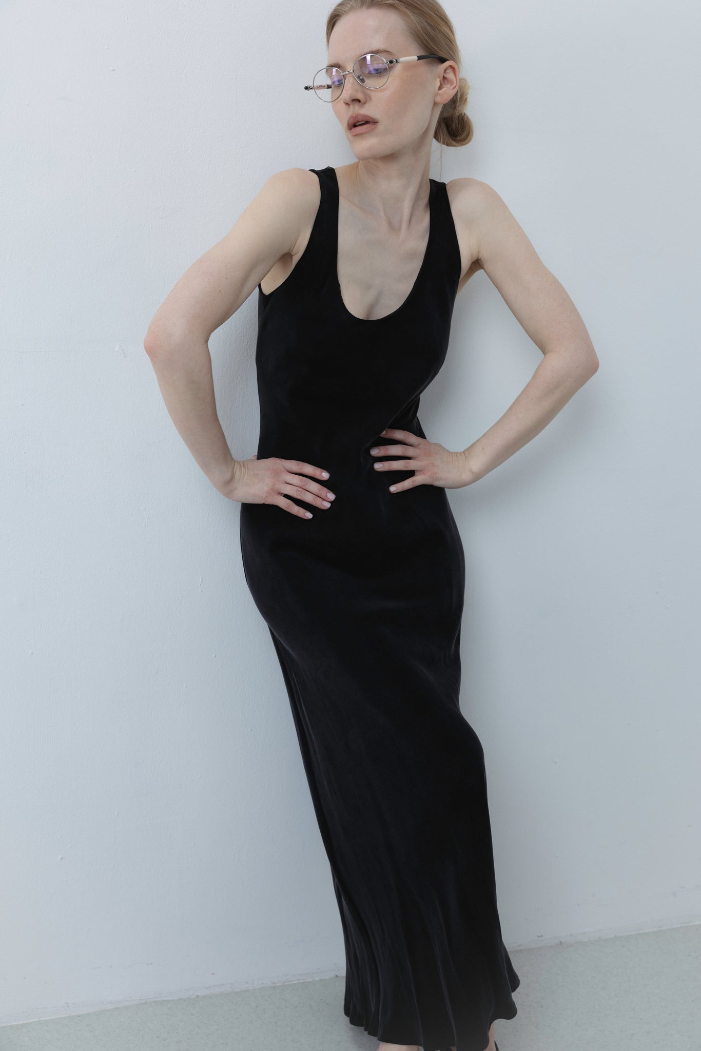 CUPRO LONG DRESS
