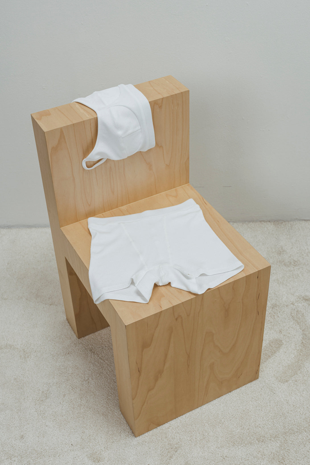 RIBBED BAMBOO BOXER SHORTS IN WHITE