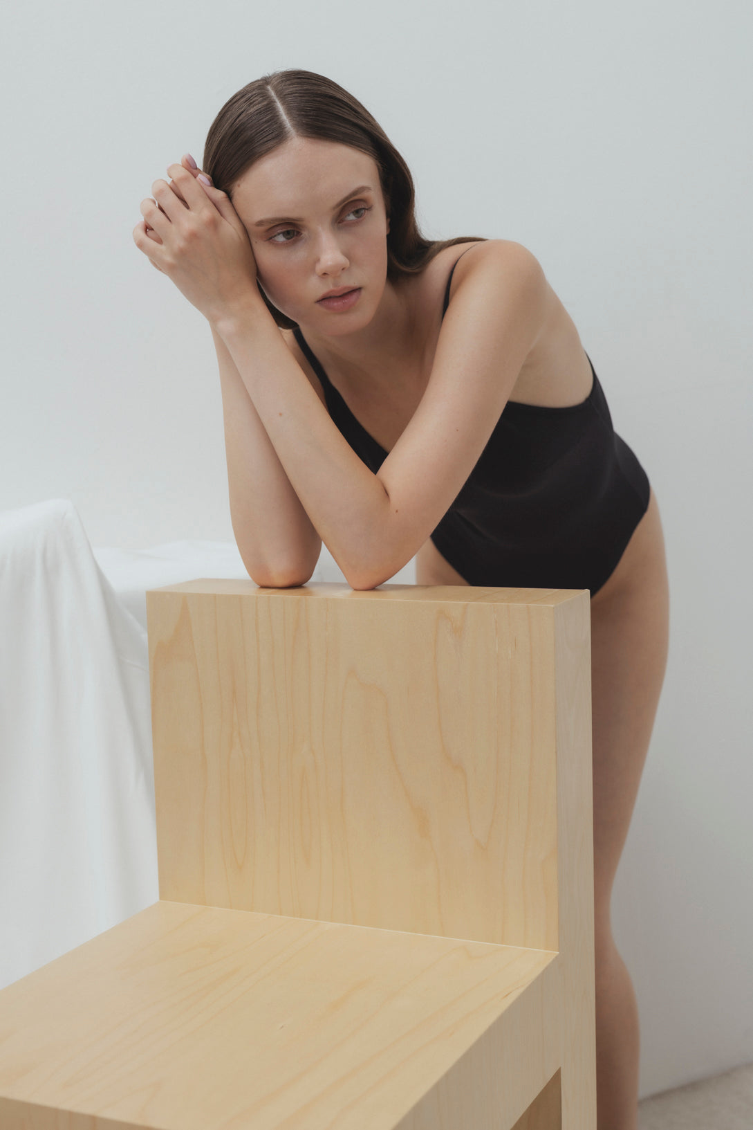 RIBBED BAMBOO BODY TOP IN BLACK