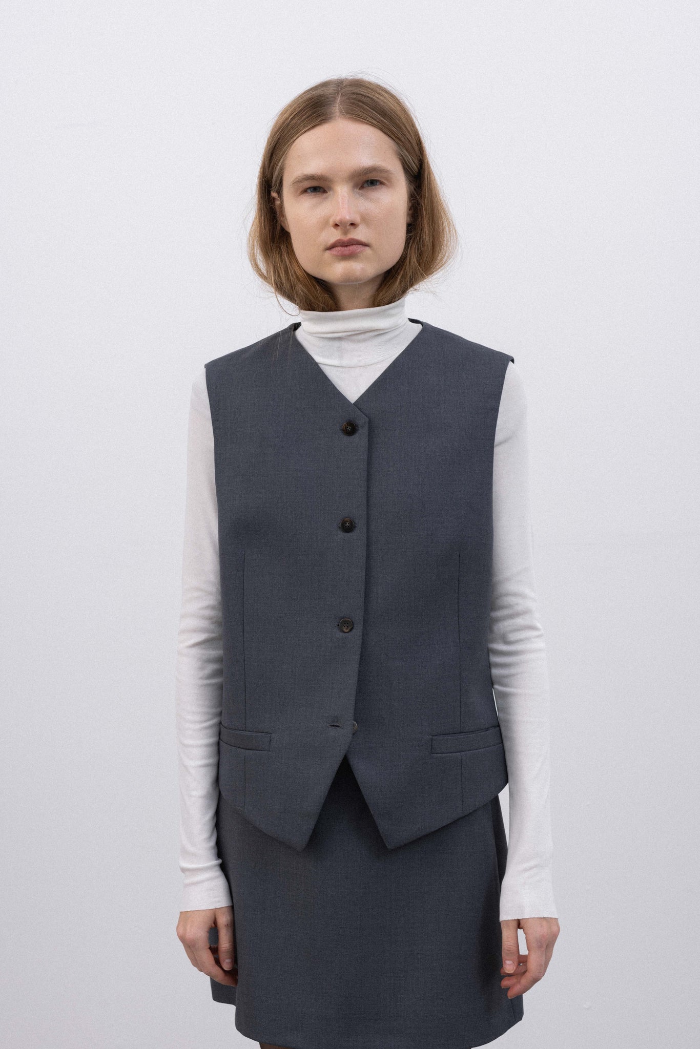 SUIT WAISTCOAT IN GREY