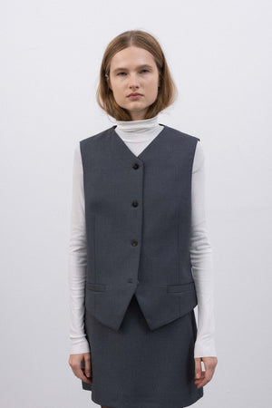 SUIT WAISTCOAT IN GREY