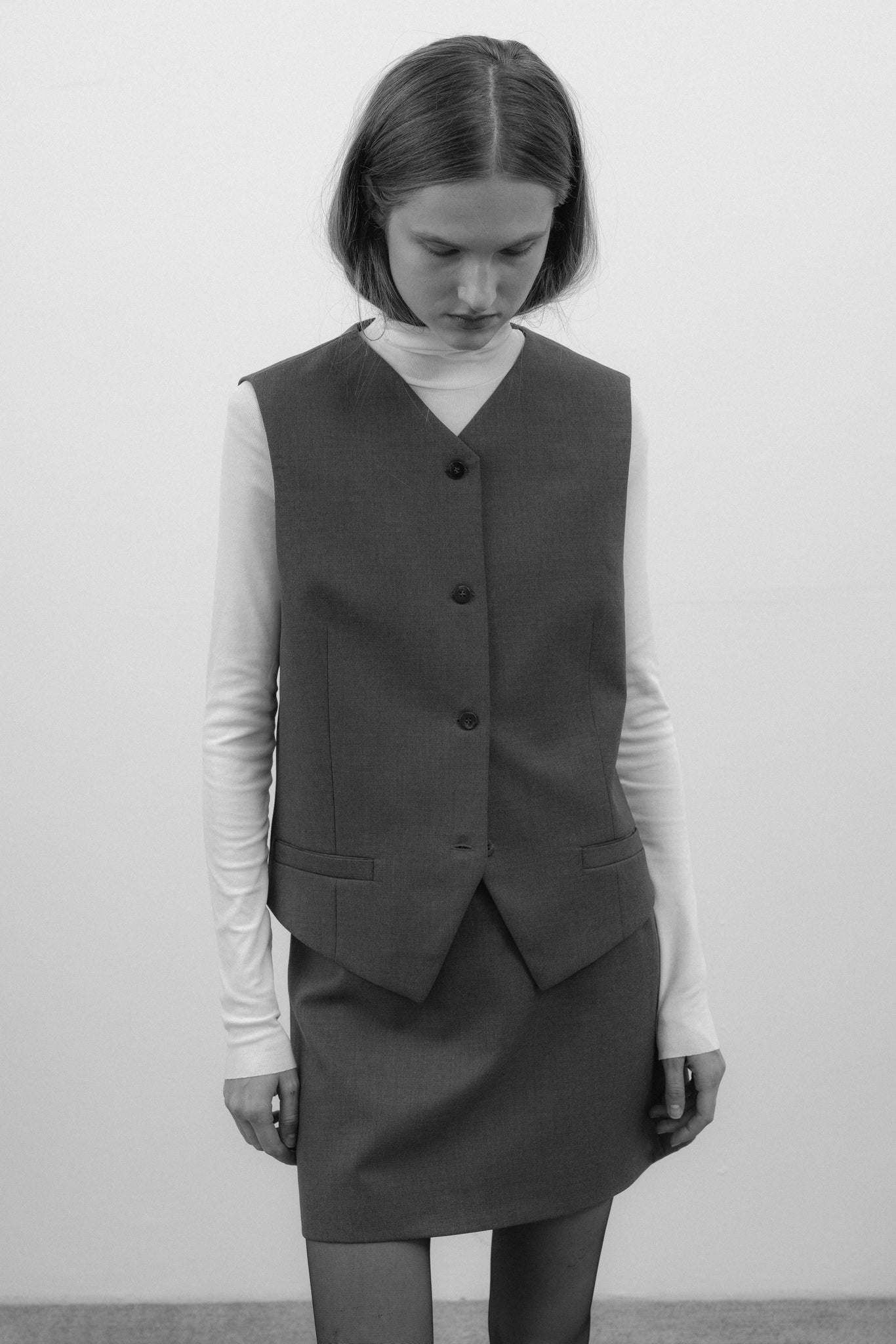 SUIT WAISTCOAT IN GREY