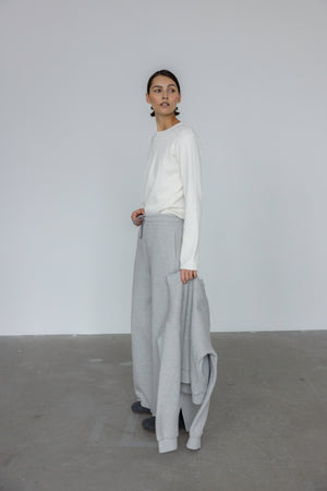 FLOW LOUNGE TROUSERS IN MELANGE GREY