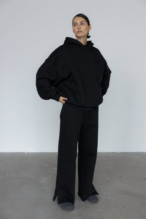 FLOW LOUNGE TROUSERS IN BLACK