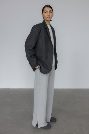 FLOW LOUNGE TROUSERS IN MELANGE GREY