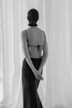 backless slip dress long Icon Slip Dress
