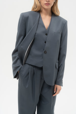 FLOW BLAZER WITH OPEN FRONT