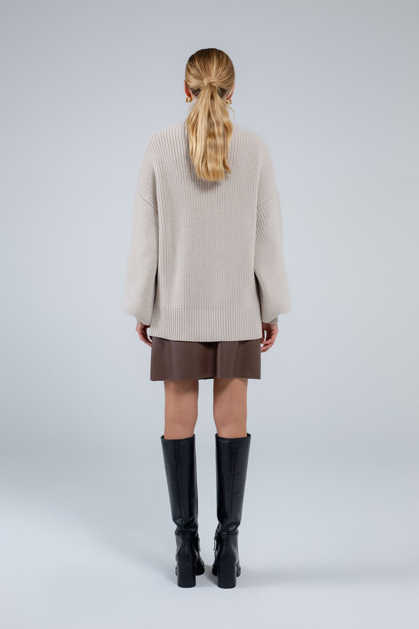 FLOWxROBI AGNES HIGH-NECK OVERSIZED SWEATER