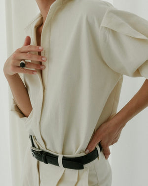 SHIRT WITH PLEATS